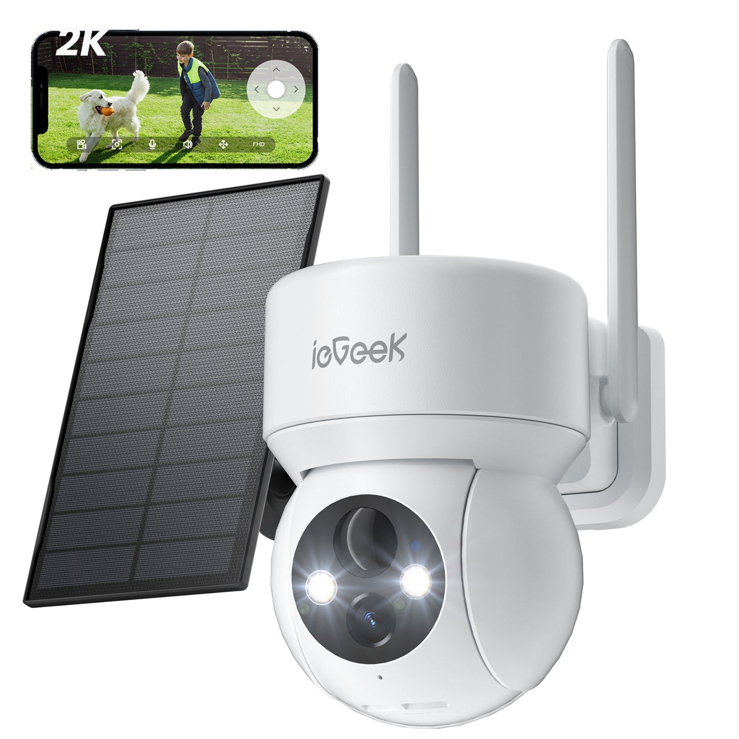 ieGeek 360 PTZ Solar Security Camera TZ-DNB334